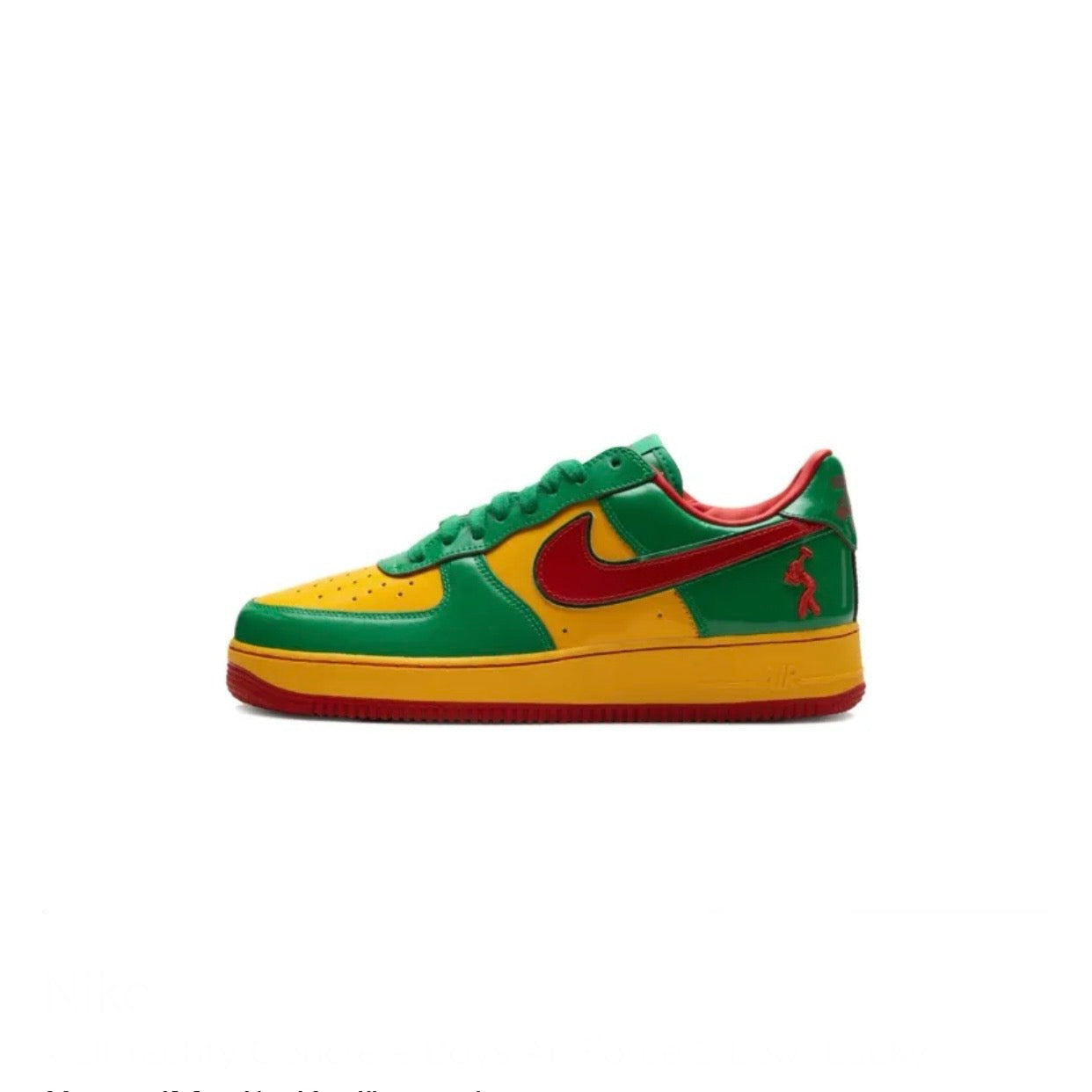 Nike x Lil Yachty Concrete Boys Air Force 1 Low "Lucky Green/Mystic Red" sneakers