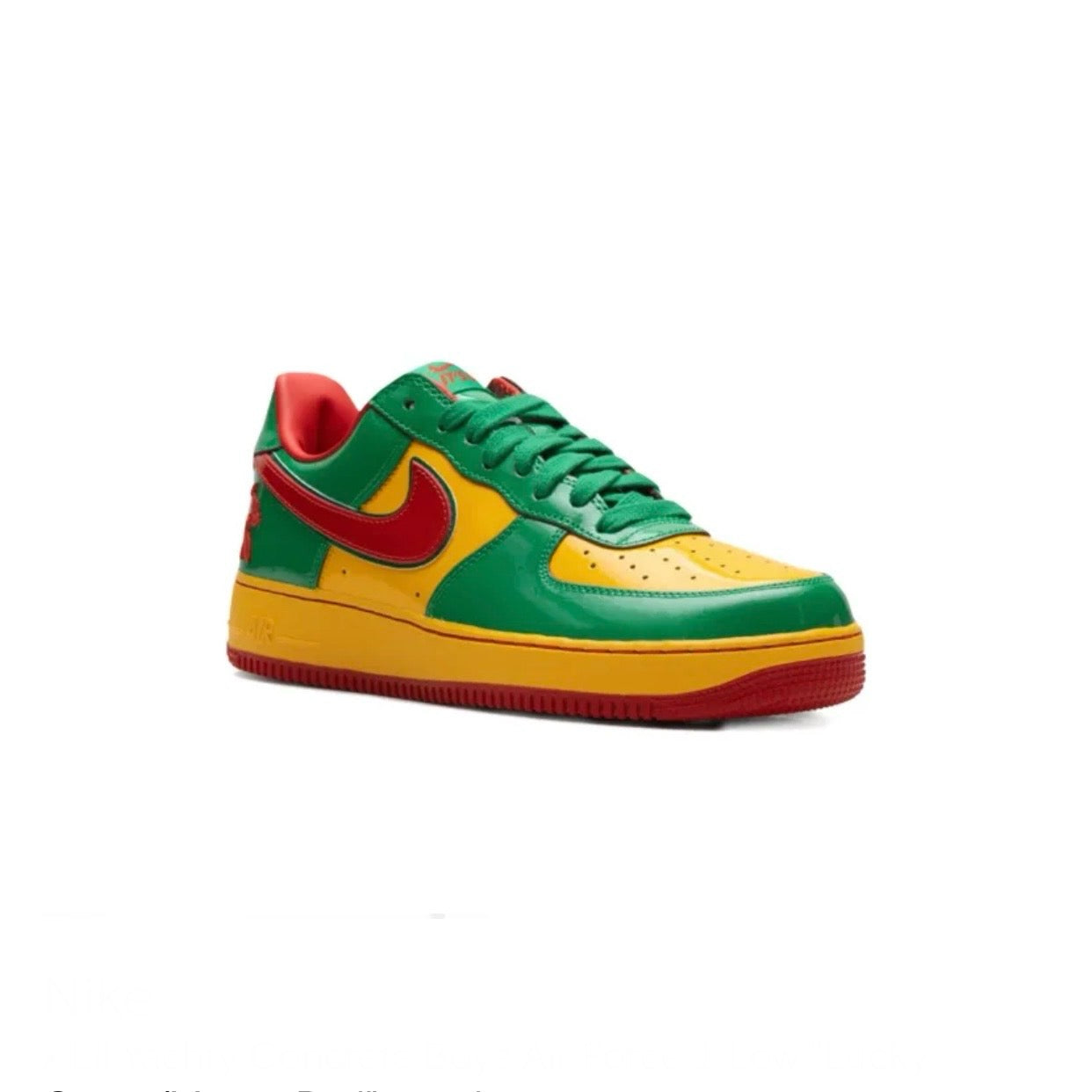 Nike x Lil Yachty Concrete Boys Air Force 1 Low "Lucky Green/Mystic Red" sneakers