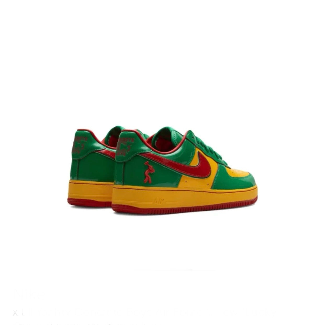Nike x Lil Yachty Concrete Boys Air Force 1 Low "Lucky Green/Mystic Red" sneakers
