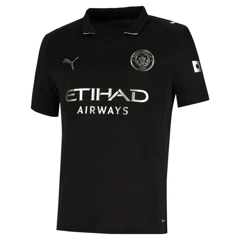 Manchester City FC Away Jersey Mens Black 25/26 Season